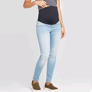 NWT Isabel Maternity Crossover Panel Skinny Jeans
